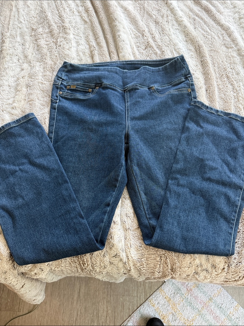 DG2 by Diane Gilman Dark Blue M bootcut Stretch Jeggings